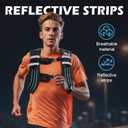 Weighted Vest Woman - 5lb/6lb/8lb/12lb/16lb/20lb/25lb/30lb Womens Weight Vest for Walking, Strength Training Weight Vests for Men, Reflective Stripe Fitness Vest for Workout Running Jogging (Black)