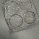 Fried Egg Pan, Egg Frying Pan with Lid Nonstick 4 Cups Pancake Pan Aluminium Alloy Cooker for Breakfast(White)