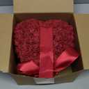 Soulchen Valentine Day Tree Topper 11.8 Inch Heart Tree Topper with Bow Rose Valentines Trees Ornaments Decorations for Valentine's Day Wedding Holiday Party Supplies(Red)