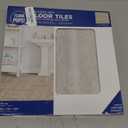 FloorPops Platinum Peel and Stick Floor Tiles, Grey, Marble Vinyl Floor Tiles, Water Resistant, 12 in x 12 in, Pack of 10