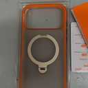 TORRAS Ostand Q3 Air for iPhone 17 Pro Max Case with 360 Magnetic Stand, Fit for MagSafe, Mil-Grade Drop Tested, Camera Control Button, Shockproof Phone Case for iPhone 17 Pro Max 6.9", Horizon Orange