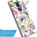 Cricket Icon 3 Case(3rd Version)/At&t Motivate 2 Case(2nd)/Cricket Splendor W/HD SCREEN PROTECTOR(2 PACK),Slim Anti-Scratch PC TPU Shockproof Cute Girl Women Protective Cover White Blue Black Marble