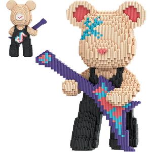 TK Teddy Bear Micro Building Blocks Set(4500Pieces) Winktoys Christmas Bear Building Blocks Gift for Adult and Kid