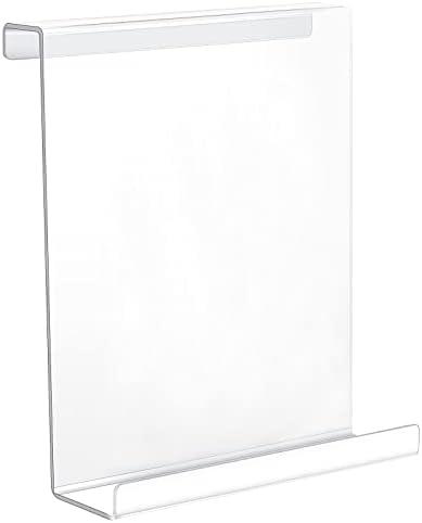 Jetec Treadmill Book Holder Clear Acrylic Reading Rack for Treadmill Universal Book Holder Compatible with Kindle, Flat Tablet, Nook, eReader Magazine for Gym Exercising (9 x 11 x 3.5 Inches)