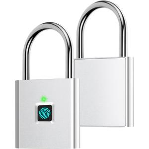AICase Bluetooth Padlock - Fingerprint Lock, Smart Keyless Biometric Lock for Luggage, Suitcase, Backpack, Bike, School & Gym Lockers