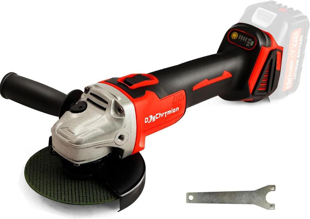 20V Cordless Angle Grinder, Compatible with Makita 18V Battery (no battery), 8500 RPM, for 4-1/2'' Disc, 4 Power/Speed Levels, Tool only