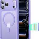 ESR for iPhone 17 Pro Max Case, Camera Control, Compatible with MagSafe, Shockproof Military-Grade Protection, Magnetic Phone Case for iPhone 17 Pro Max, Classic Hybrid Case, Frosted Purple