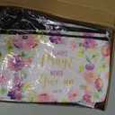 Ganeen 24 Pcs Inspirational Cosmetic Bags for Women Small Makeup Bag Makeup Pouch with Zipper Motivational Quotes for Women Coin Purse Girlfriends Coworkers Friends Gift(Religion)