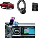 PZK Car Phone Holder for Toyota Tacoma 2016 2017 2018-2022 2023 Accessories Custom Air Vent Compatible with Magsafe Car Phone Mount Hands Free 360 Rotation Cell Phone Automobile Cradles