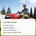 5/8" X 183 3/8" Mower Tractor Deck Replacement Belt Compatible with AYP 510201301, Husqvarna 510201301 539104336