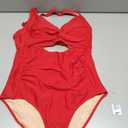 Blooming Jelly Womens One Piece Swimsuit Tummy Control Bathing Suit Slimming Swim Suits 2025 Crisscross Cutout Swimwear (X-Large, Red)