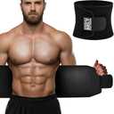 Waist Trainer for Women Lower Belly Fat, Waist Sweat Band for Women, Belly Band Sweat Belt, Stomach Wrap, Body Shaper (Black, M)