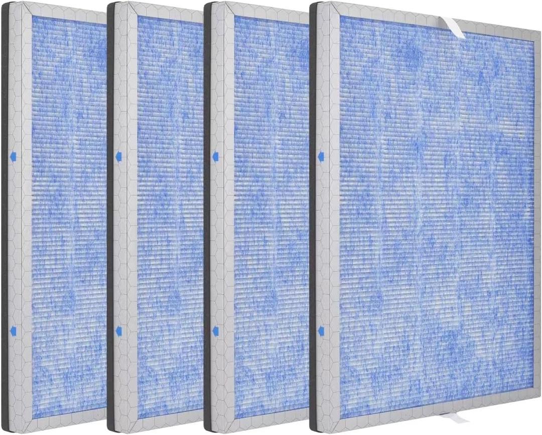 HichoryerUpgradedMSA3 Air Purifier Replacement Filter,Compatible with Membrane Solutions Air Purifier MSA3 & MSA3S, 3-in-1 H13 True HEPA Filter with Odaller Pure Technology, 4 Pack