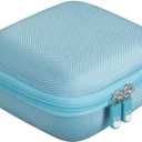 2 x Hermitshell Travel Case for Phomemo M02 / Phomemo M02 Pro/Phomemo M02S Mini Sticker Printer Maker (Light Blue) (Small)