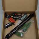 Hooqict 12Pcs Train Cake Topper Birthday Party Decorations Train Cake Decorations Set with Mini Railroad Track, Traffic Light, Railroad Crossing Sign Cake Toppers for Kids Boys Birthday Party Supplies