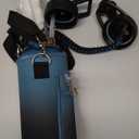 32 oz Insulated Water Bottle | Thickened Stainless Steel Vacuum Metal | Portable Sports Water Jug for Gym and Hiking with Straw, Carrier Bag, Handle Strap | BPA-Free 32 oz (Indigo/Black)