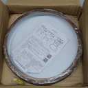 LED Ceiling Light,Modern Dimmable Flush Mount Ceiling Light Fixture,Walnut Color Low Profile Circle Ceiling Lamp for Living Room,Entryway,Bedroom,Kitchen (11.8Inch)