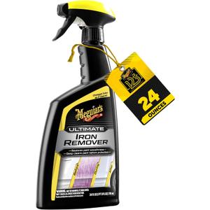 Meguiar's Ultimate Iron Remover - Quickly Remove Embedded Iron Particles and Industrial Fallout that Impair Paint Color, Clarity, and Paint Smoothness - Chemical Contaminant Remover - 24 Oz