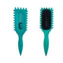 2 x Mimis rizados- Green curl defining hair Brush for Curly/Anti-Frizz & Detangling/protecys curls & Daily use Frirndly