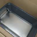 Stainless Steel Litter Box with High Sides, XL High Sided Cat Litter Pan, Open Top Extra Large Metal Cat Litter Box, Non-Stick, Odor Free, Leakproof, Scoop Included, Gray