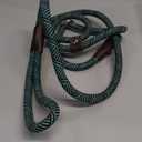 PetiFine Slip Lead Dog Leash,6FT x 1/2" Reflective Durable Dog Training Lead, Heavy Duty Adjustable Nylon Dog Rope Slip Leash for Small Medium Large Dogs (Blue)