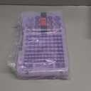 Battery Organizer Storage Case with Tester Checker. Batteries Holder Box Container for 120+ AA AAA 9V C D Lithium CR2025 CR1632 CR2032 Coin Cell Battery with Wall-Mounted Design -Purple