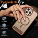 BENTOBEN Strong Magnetic for iPhone 16 Pro Max Case, Phone Case iPhone 16 Pro Max with Magsafe Seamless Kickstand, Slim Translucent Matte Shockproof Phone Case for iPhone 16 Pro Max, Desert Titanium