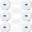 Interconnected Smoke and Carbon Monoxide Detector, 10-Year Battery Wireless Interlinked Smoke & CO Alarm with Dual Sensors, Home Fire & CO Safety Protection (6 Pack)