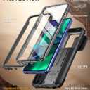 Poetic Revolution Case for Motorola Moto G Stylus 5G 2025, [Slide Camera Cover] [Screen Protector Works with Fingerprint ID] Military Grade Rugged Shockproof Phone Case with Built in Kickstand, Black