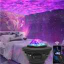 Star Projector Galaxy Light Projector with Remote & Bluetooth Speaker, Multiple Colors Dynamic Projections Night Light Projector for Kids Adults Bedroom, Space Lights for Bedroom Decor Aesthetic (Black)