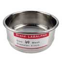 LABALPHA 40 Mesh Lab Sieves, Test Sieve #40 Mesh, 4'' Diameter, 304 Stainless Steel Wire Cloth (0.45mm)