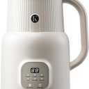 KIDISLE Automatic Nut Milk Maker, 20oz Homemade Almond, Oat, Coconut, Soy, Plant Based Milks and Non-Dairy Beverages with Delay Start/ Keep Warm/ Self-Cleaning/ Boil Water, White