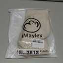 iMaylex 1800 Series Super Soft Brushed Microfiber Fabric Zipper Pillowcase, Luxury Cozy and Lightweight, Set of 2, Khaki, King, 19x44 Inches