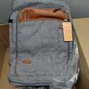 Lumesner Carry on Travel Backpacks, Extra Large 40L Flight Approved for Men & Women,Expandable Suitcase backpack (Rolling-Grey)