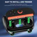 GLDRAM Lengthen Grips for Nintendo Switch 2 Joycon, Comfort & Wear-Resistant Joycon 2 Grip, Switch 2 Accessories with Ergonomic Controller Handle & 4 Thumb Caps - 2 Pack (Black)