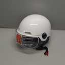 Motorcycle Helmet for Adults Half Helmet with Windproof Mask for Cruiser , Road Bikes, Electric Bikes, Scooter Cool Helmet for Men and Women,DOT Approved (Medium, WHITE)