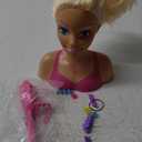 Barbie Fashionistas 8-Inch Styling Head, Blonde, 20 Pieces Include Hair Styling Accessories, Kids Toys for Ages 3 Up by Just Play