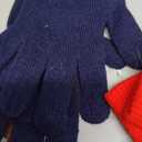 Glooarm 12 Pairs Winter Gloves Knit Warm Adult Stretchy Magic Gloves Bulk for Men Women Teens (Medium, Beige, Gray, Red, Royal Blue, Dark Color a)