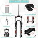 BUCKLOS 29 MTB Suspension Fork Travel 100mm QR 9mm Crown Lockout