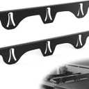 Stainless Steel Stove Gap Covers, 316 Stainless Steel Stove/Oven/Range Gap Filler, 25.4" Kitchen Stove Side Gap Guard Fill Between Stovetop and Counter, Heat Resistant, Non-Stick, Black(2 PCS)