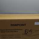 Stainless Steel Cat Litter Box with Enclosure, Large Litter Box for Cats and Kittens, Smooth Easy Clean Interior, Durable Metal Design with Cover, Litter Shovel, Pad and Footboard Included (Black)