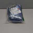 LuxUrux Toilet Lid Cover with Stretch Fit Elastic Band – Chenille Microfiber Toilet Seat Non-Slip Cover for Bathroom – Soft Plush, Machine Wash And Dry, Comfort & Clean Look (18 x 21'', Navy)