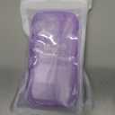 Caseative for iPhone 13 Pro Max Case,Solid Color Curly Wave Frame Clear Soft Phone Case (Purple,13 Pro Max)