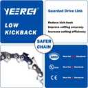 2 x 16 Inch Chainsaw Chain 3/8" LP Pitch .050" Gauge 56 Drive Links-Fits for Craftsman, Poulan, Ryobi, Echo, Greenworks and More 16" Saw Chain (Semi-Chisel)