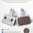 AGPTEK Bike Brake Pads, High-Performance Brake Pads, Disc Brake Pads & Spring (Semi-Metallic&Resin) for Mountain Bike Disc Brakes,Bike Pads Compatible with TRP Tektro Shimano Deore Br
