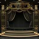 Oudain 3 Pcs 1920s Party Decorations Roaring 20s Decorations 1920s Themed Banner Party Porch Signs for Dance Black Gold Art Event Speakeasy Awards Night Halloween Hanging Supplies