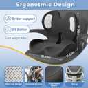 Seat Cushion,Memory Foam Chair Cushion for Office and Car,Ergonomic Coccyx Seat Cushion for Tailbone,Sciatic Nerve,Back Pressure Relief,Lumbar Support Pilow for Office,Car,Truck,Desk Chair