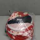 Cat Tunnel with Cat Bed for Indoor Cats - Soft Plush Donut Tunnel Bed with Snowflake Design & Washable Anti-Slip Mat, Multifunctional Playground Toys for Cats, Kittens & Small Pets. (Red) (XL 37*37*10'')