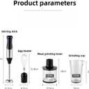 4-in-1 Copper Motor Stainless Steel Blade immersion blender handheld,1000W 5 Speed stand mixer,700ml Beaker,500ml Food Processor, egg beater, baby food maker, meat grinder