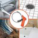 Pistol Grip Grabber Claw, Drain Clog Pickup Snake, Remove Hair and Clogs from Sink, Shower, Tub, Toilet Drains, 2-Ft